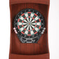 Hathaway Outlaw Free Standing Cherry Finish Dartboard Cabinet Set - Gaming Blaze