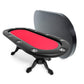 BBO Poker Tables Elite Black Oval Poker Table 10 Person - Gaming Blaze