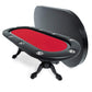 BBO Poker Tables Elite Black Oval Poker Table 10 Person - Gaming Blaze