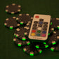 BBO Poker Tables Ginza LED Black Round Poker Table 8 Person - Gaming Blaze