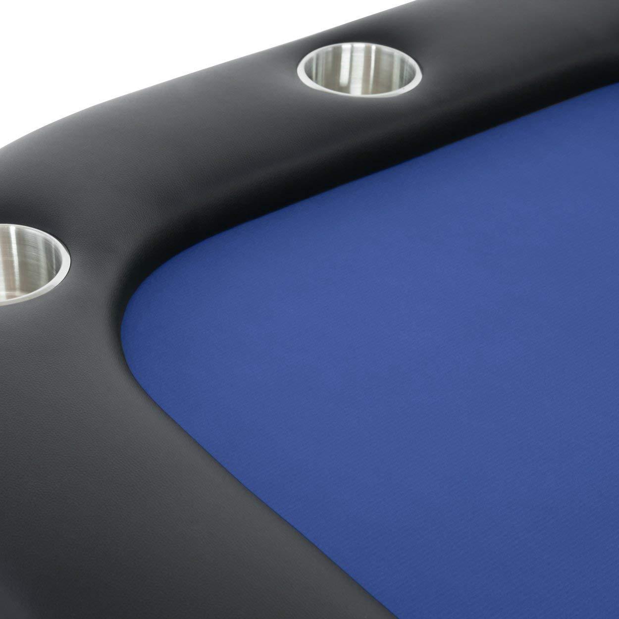 BBO Poker Tables Helmsley Poker Dining Table 8 Person with Dealer Spot - Gaming Blaze