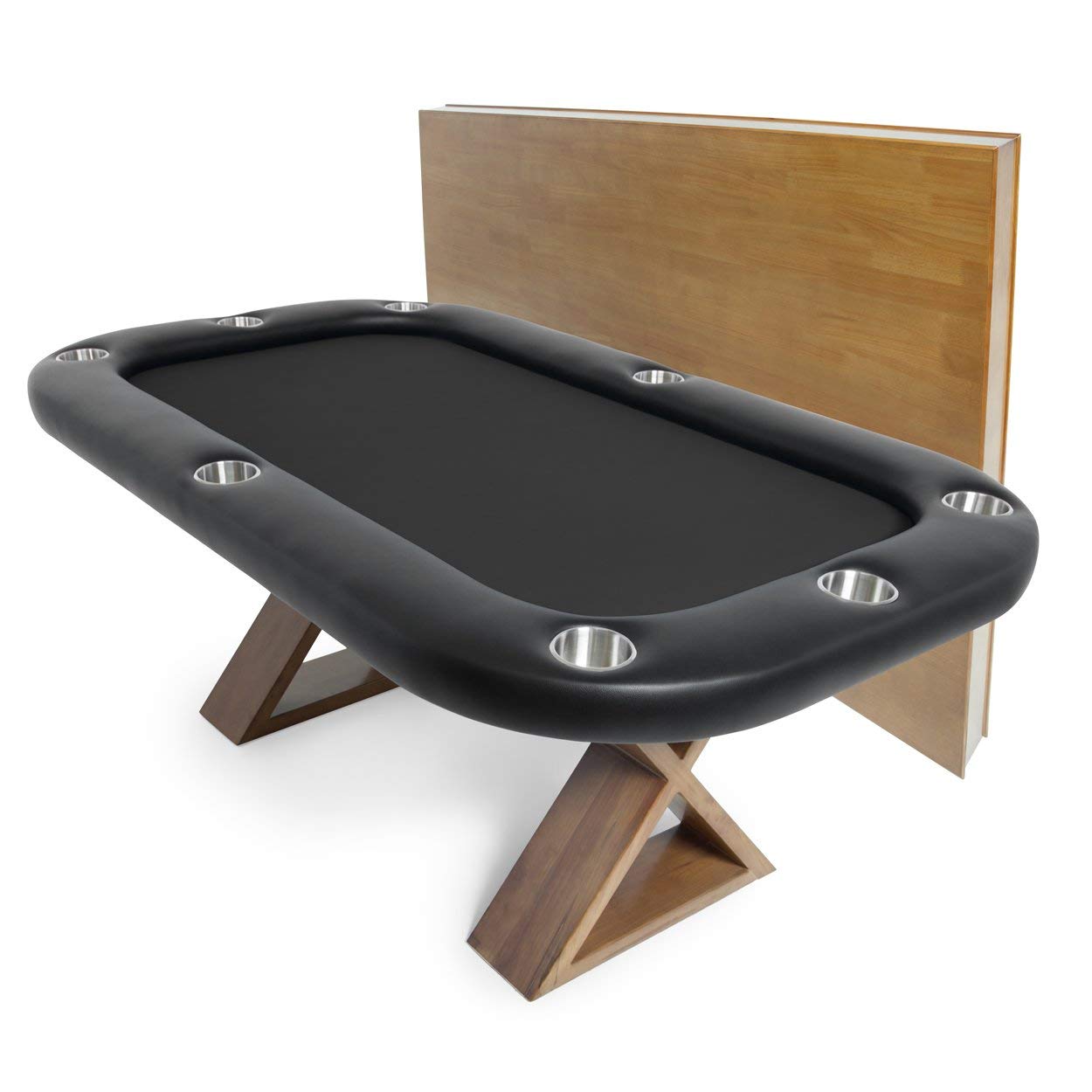 BBO Poker Tables Helmsley Dining Poker Table 8 Person with Dining Top - Gaming Blaze