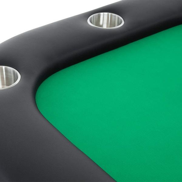 BBO Poker Tables Helmsley Poker Dining Table 8 Person with Dealer Spot - Gaming Blaze