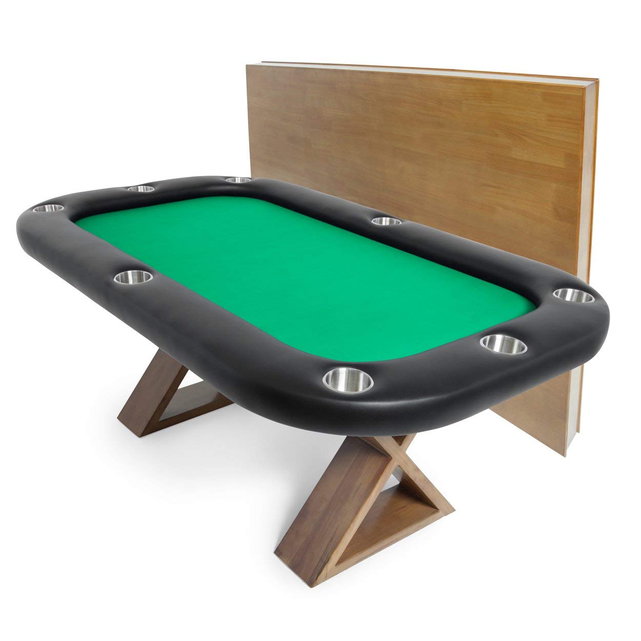 BBO Poker Tables Helmsley Dining Poker Table 8 Person with Dining Top - Gaming Blaze