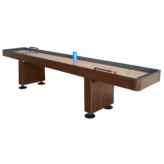 Hathaway Challenger Walnut 9ft Shuffleboard Table - Gaming Blaze