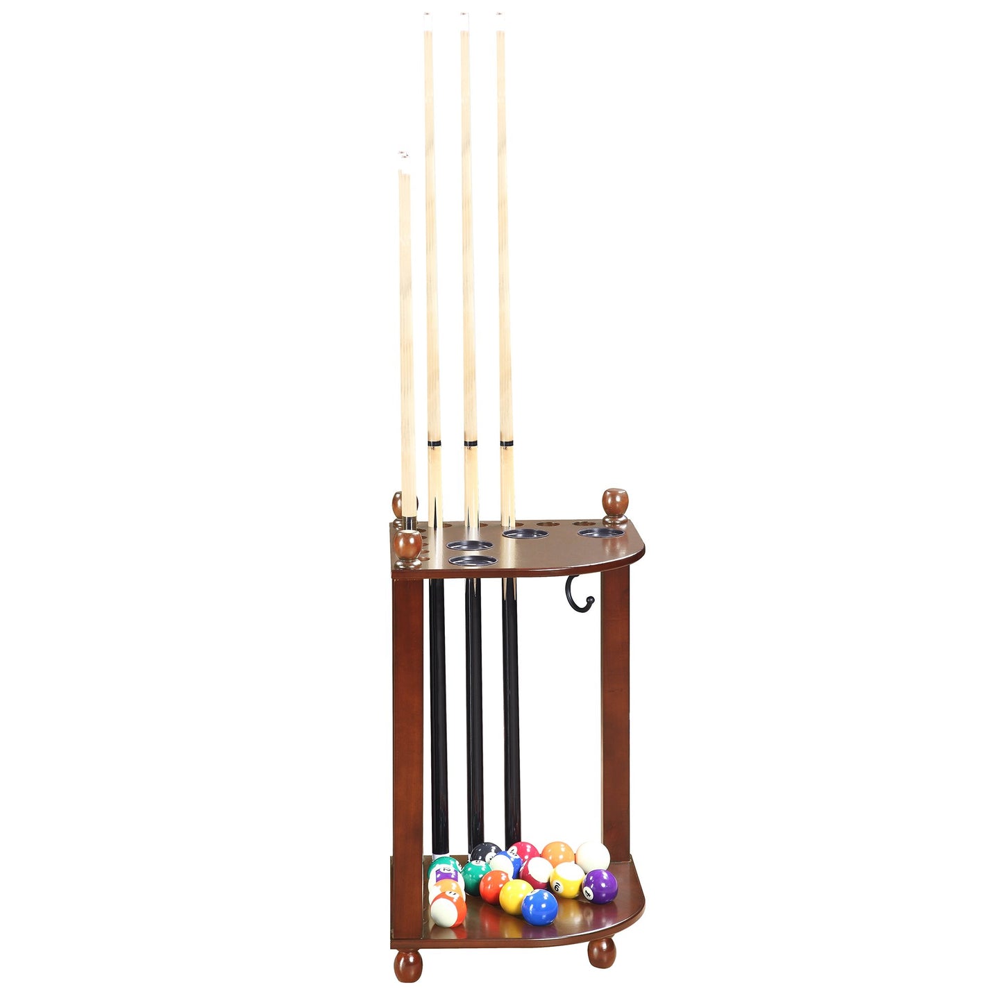 Hathaway Regent Walnut Pool Corner Cue Rack - Gaming Blaze