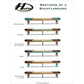 Hudson Intimidator Shuffleboard Table 9'-22' with Custom Stain Options - Gaming Blaze