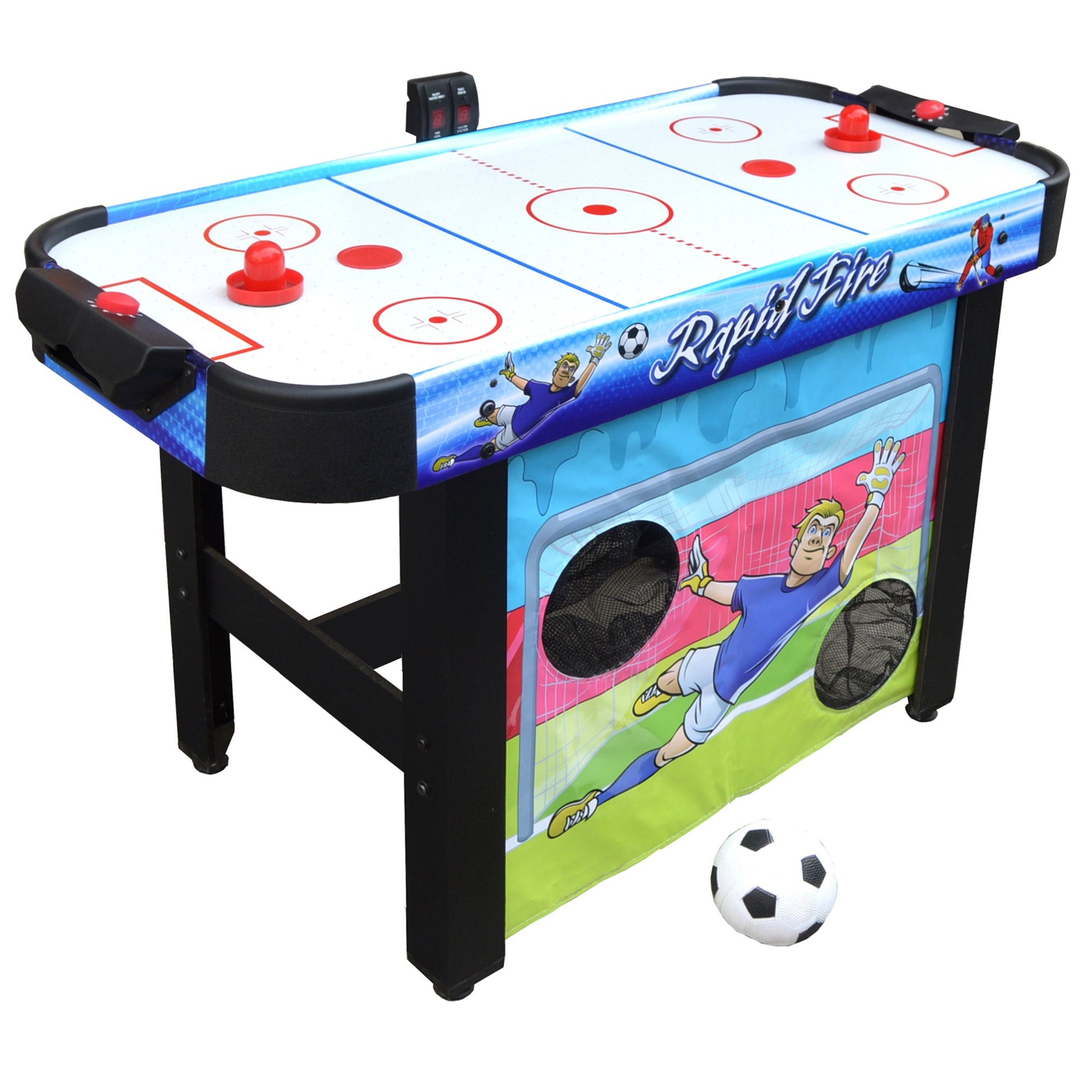 Hathaway Rapid Fire 3 in 1 Air Hockey Multi Game Table - Gaming Blaze