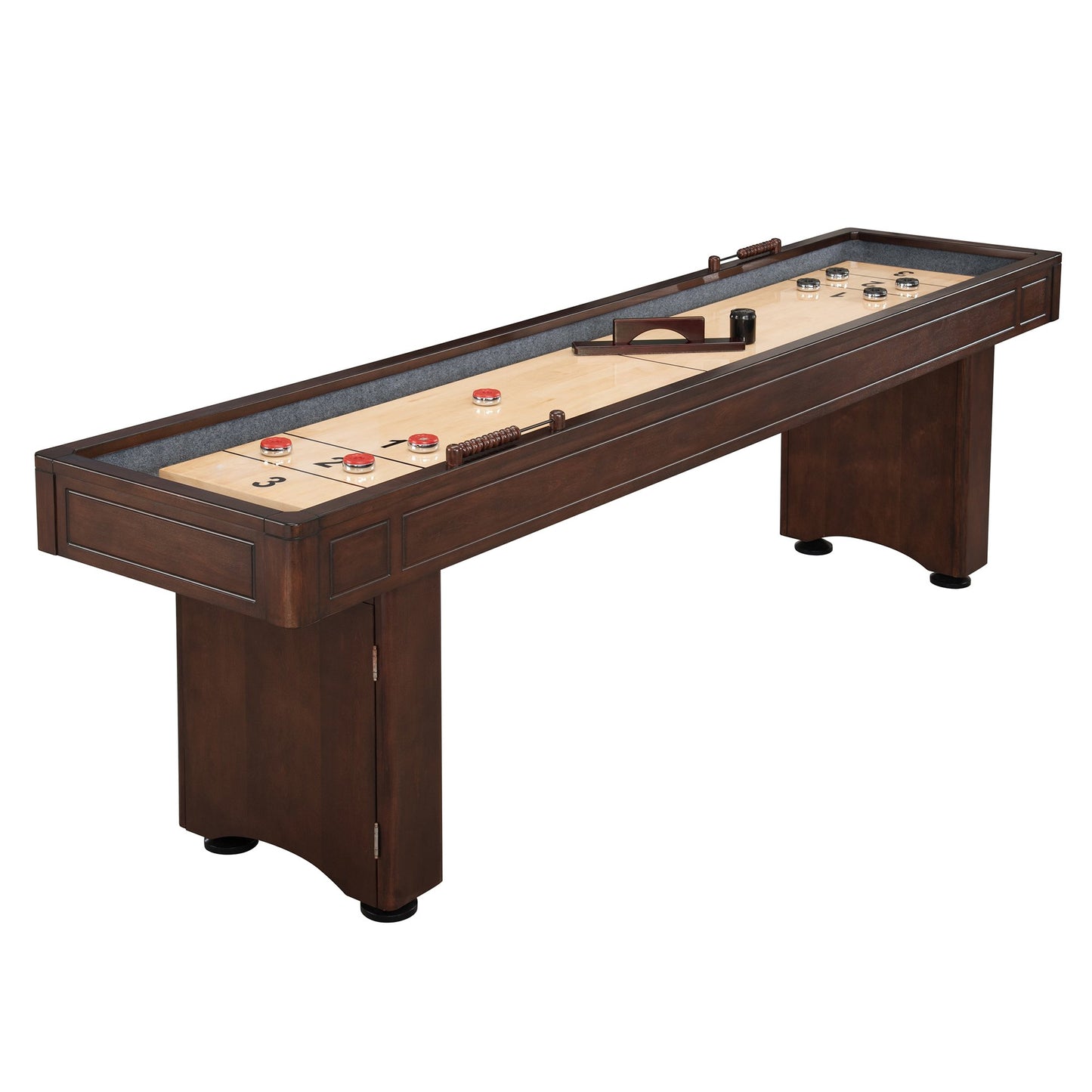 Hathaway Austin Mahogany 9ft Shuffleboard Table - Gaming Blaze