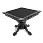 BBO Poker Tables Levity Black Square Poker Game Table 4 Person  - Gaming Blaze