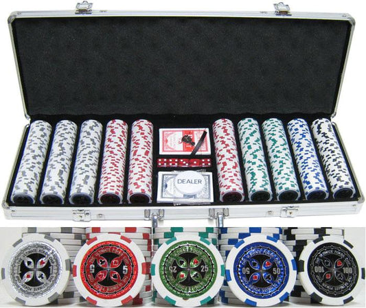 JP Commerce Ultimate 500 Piece Casino Poker Chip Set 13.5 gram - Gaming Blaze