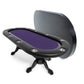 BBO Poker Tables Elite Black Oval Poker Table 10 Person - Gaming Blaze