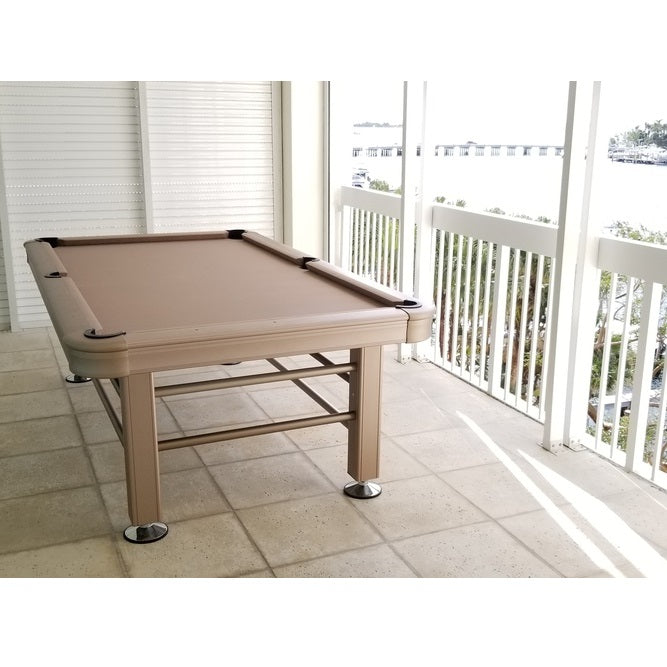 Imperial 8ft Outdoor Pool Table All Weather with Playing Accessories - Gaming Blaze