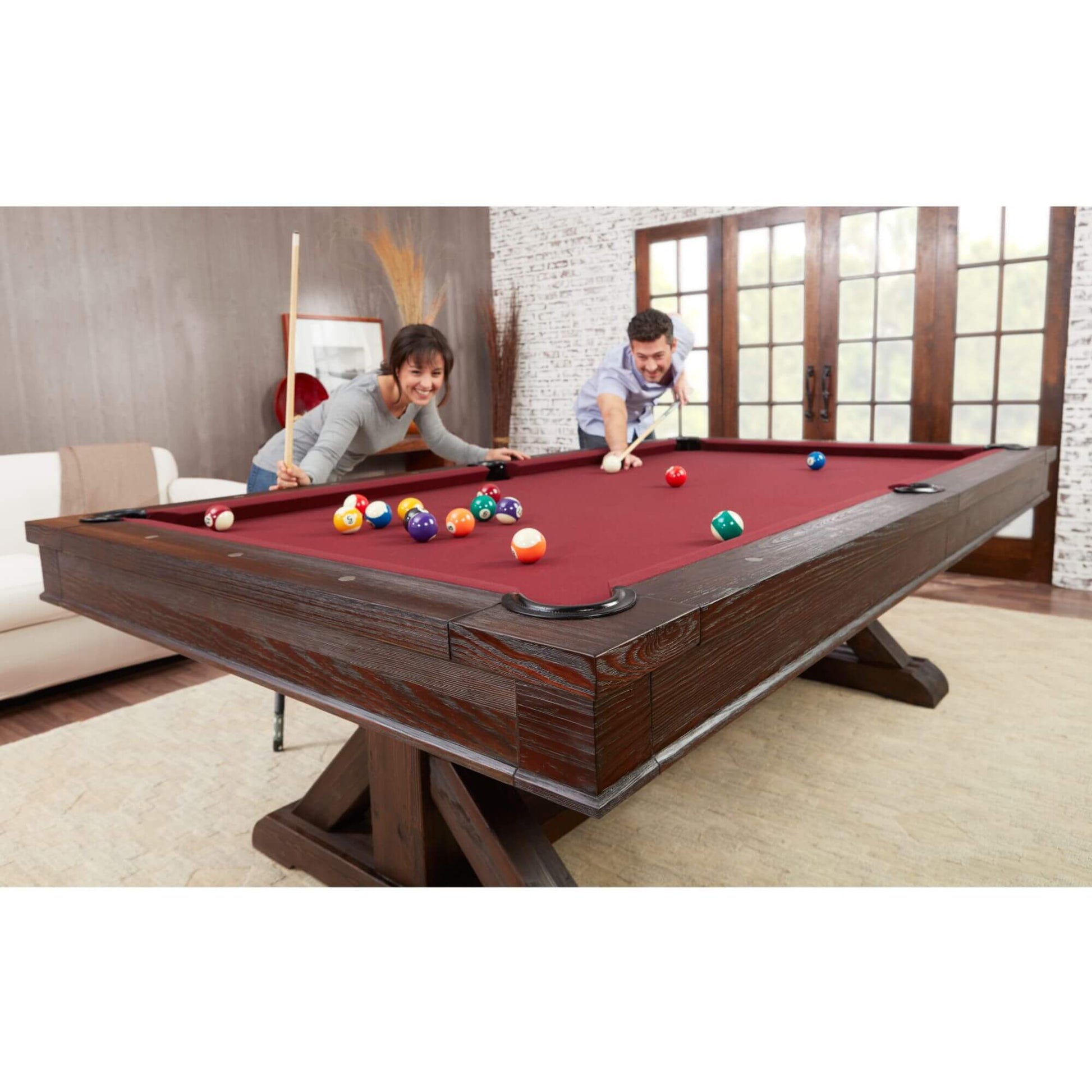 Playcraft Brazos River 8' Slate Pool Table with Optional Dining Top - Gaming Blaze