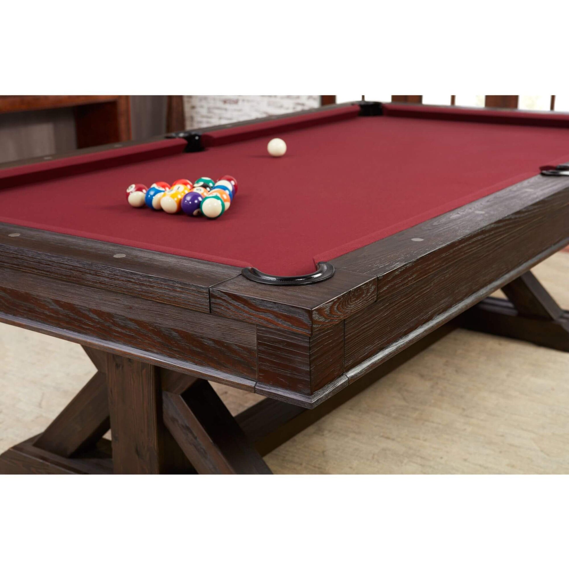 Playcraft Brazos River 8' Slate Pool Table with Optional Dining Top - Gaming Blaze