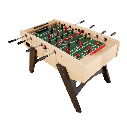 Playcraft Milan European Foosball Table Light Maple Finish - Gaming Blaze