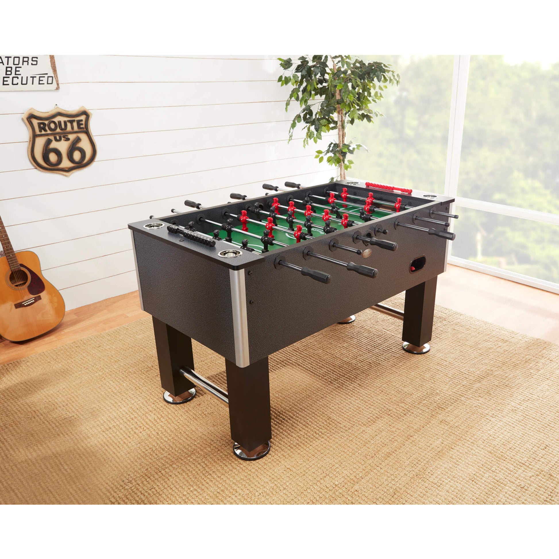 Playcraft Pitch Foosball Table Charcoal Finish - Gaming Blaze