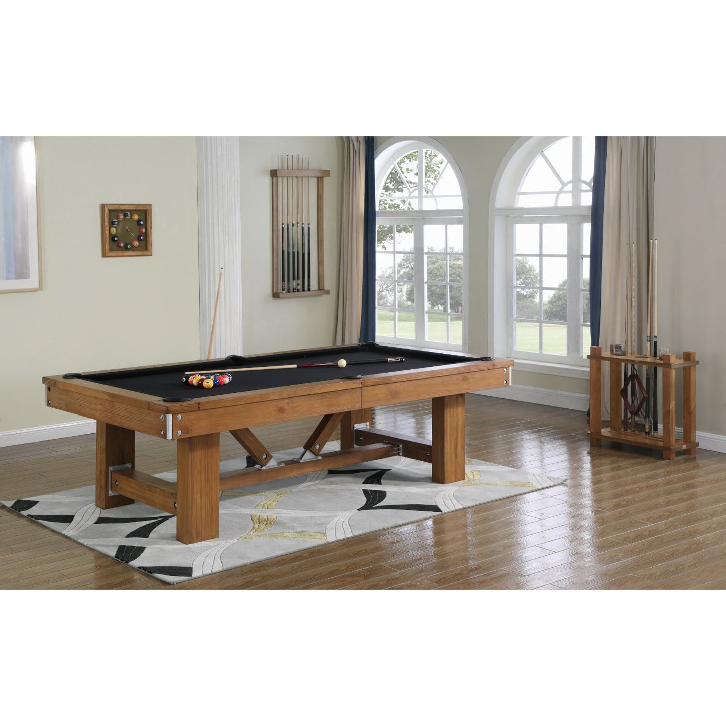 Playcraft Willow Bend Slate Pool Table with Optional Dining Top & Bench - Gaming Blaze