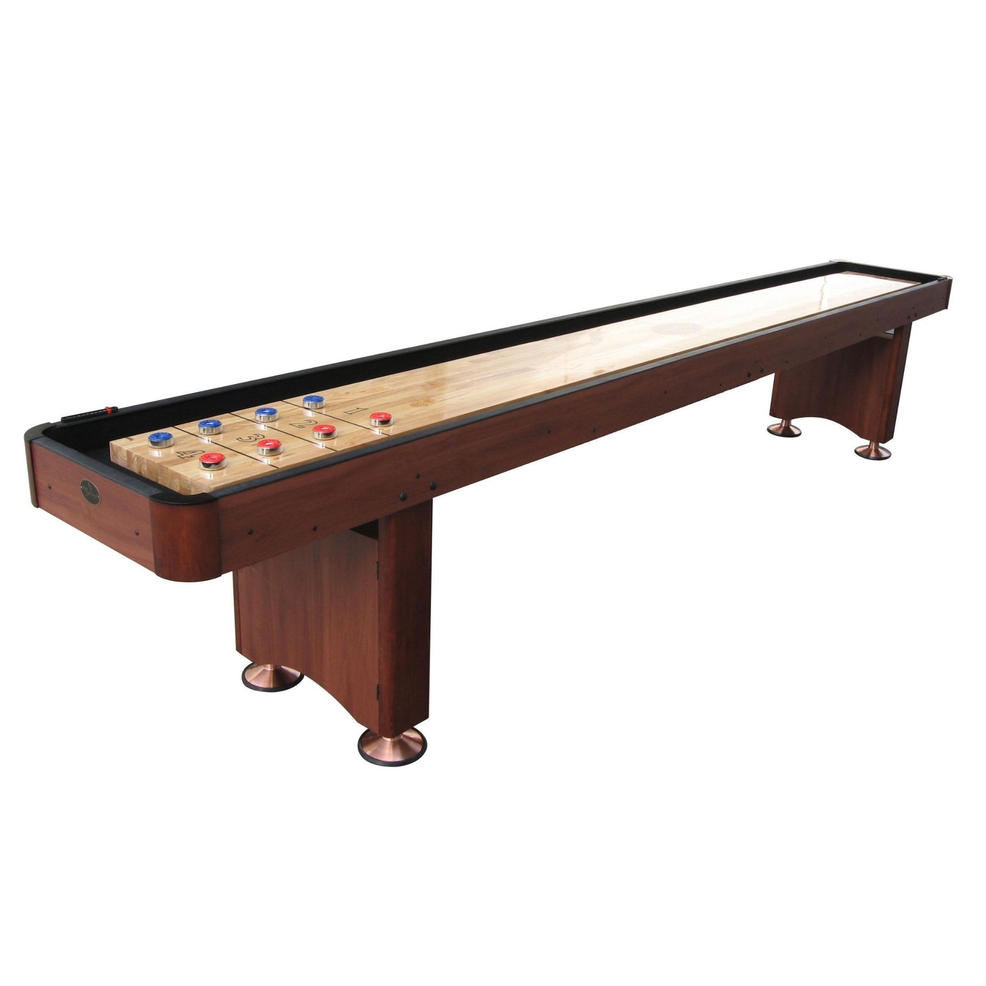 Playcraft Woodbridge Shuffleboard Table with Playing Accessories - Gaming Blaze