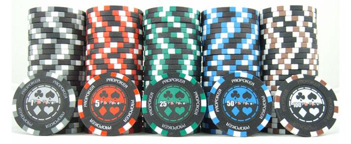 JP Commerce Pro Poker 500 Piece Clay Poker Chip Set 13.5 gram - Gaming Blaze