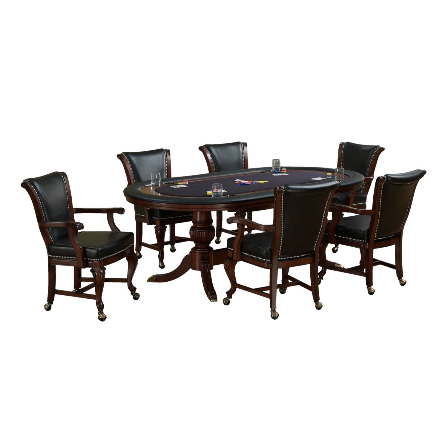 American Heritage Royale Poker and Game Table Set - Gaming Blaze