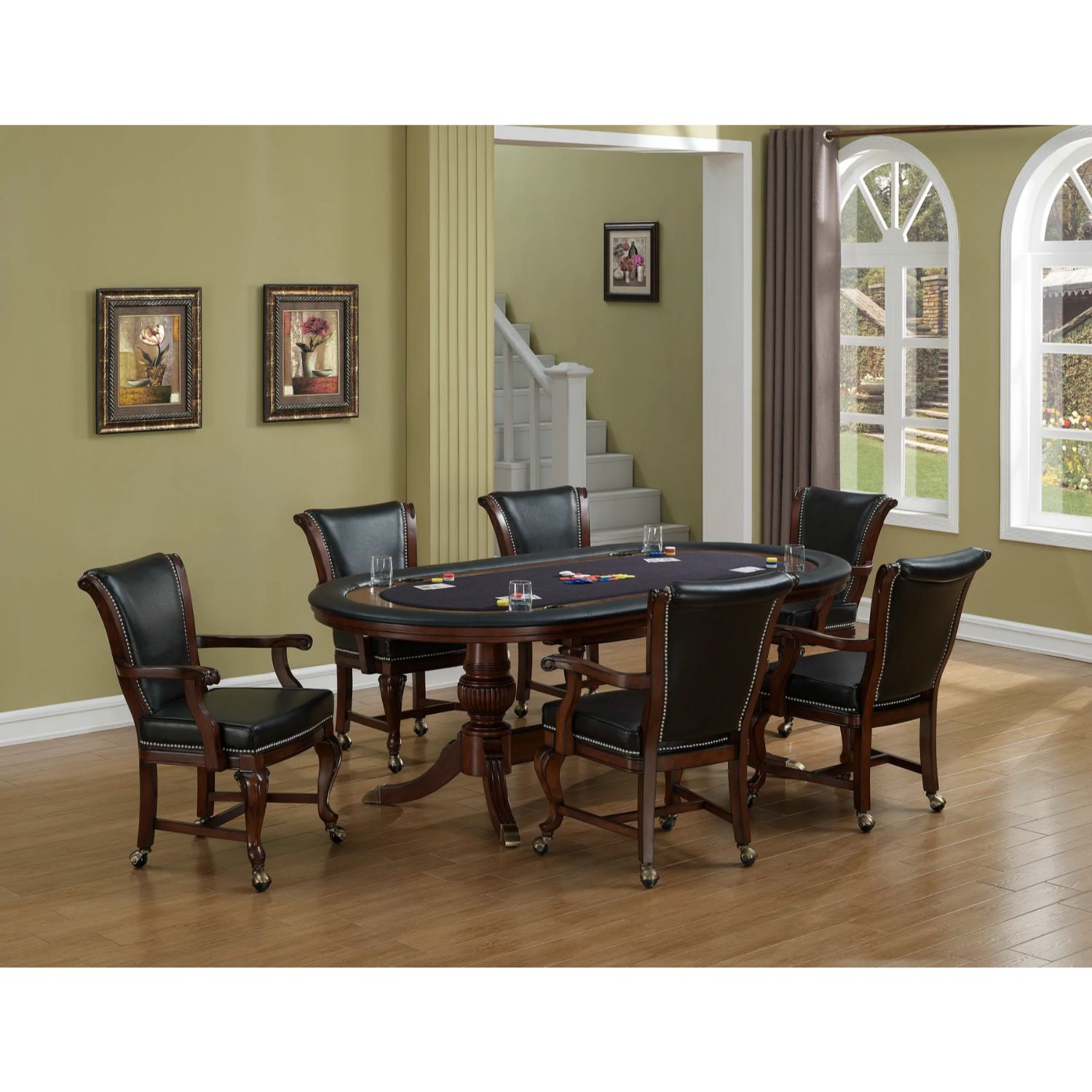 American Heritage Royale Poker and Game Table Set - Gaming Blaze