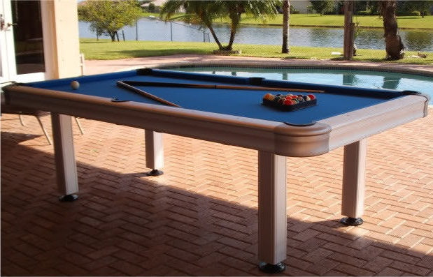 Imperial 7ft Outdoor Pool Table All Weather with Playing Accessories - Gaming Blaze