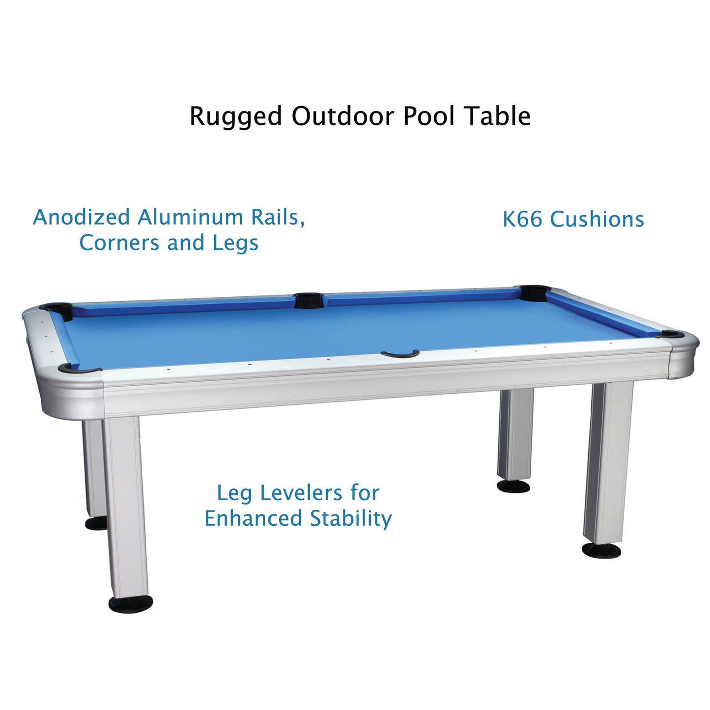 Imperial 7ft Outdoor Pool Table All Weather with Playing Accessories - Gaming Blaze