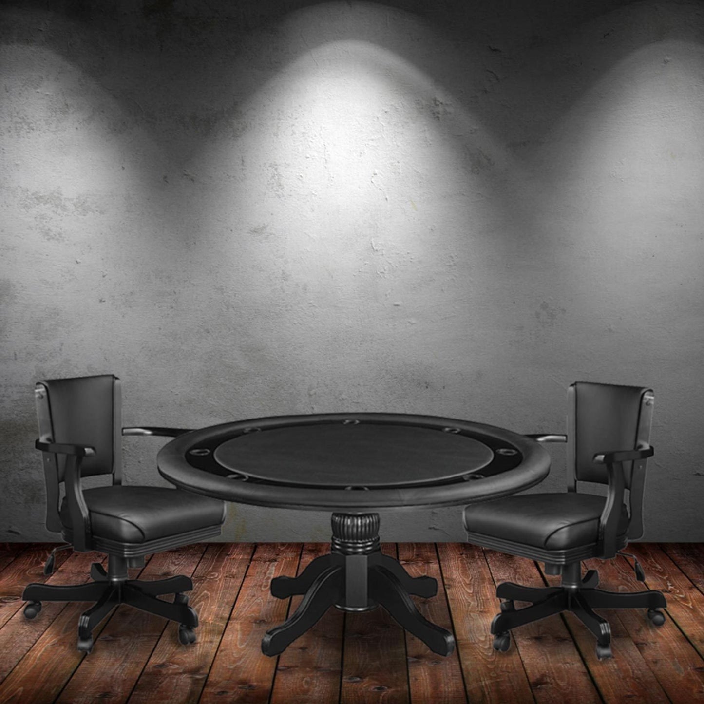 Convertible 2 in 1 Round Poker Dining Table - Gaming Blaze