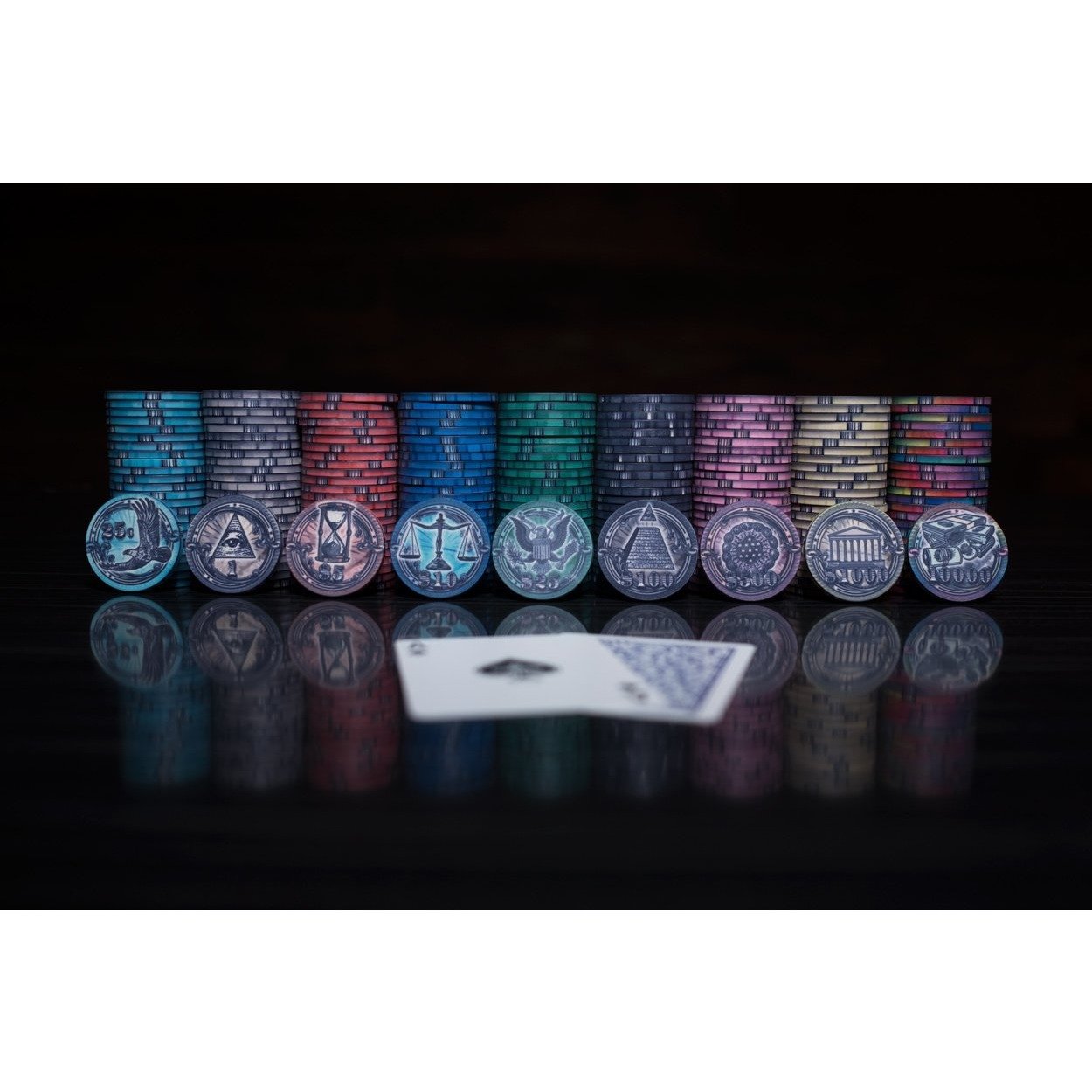 BBO Poker Tables The Mint 500 Piece Ceramic Poker Chip Set 10 gram - Gaming Blaze