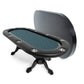 BBO Poker Tables Elite Black Oval Poker Table 10 Person - Gaming Blaze