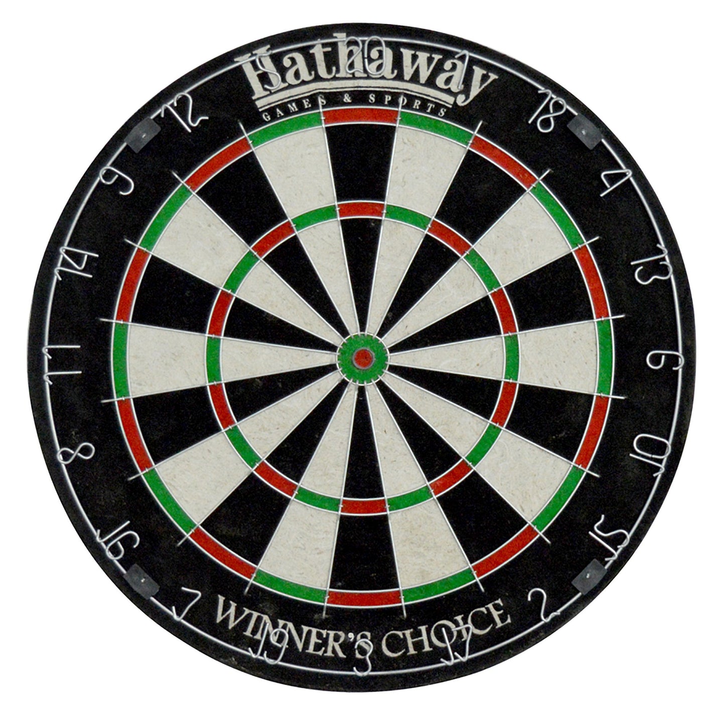 Hathaway Sisal Fiber Bristle Winners Choice 18" Dartboard Set - Gaming Blaze