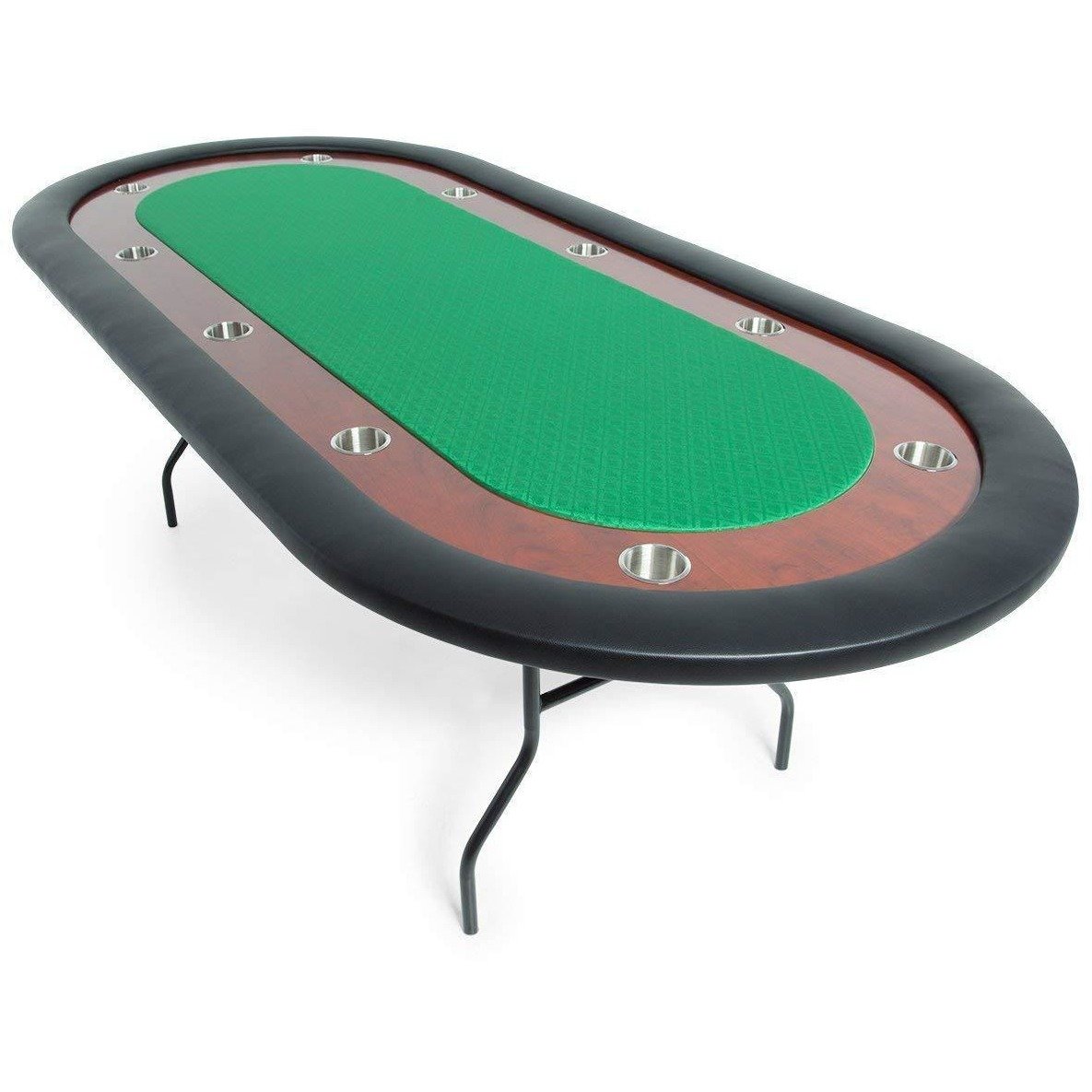 BBO Poker Tables Ultimate Folding Poker Table 10 Person  - Gaming Blaze