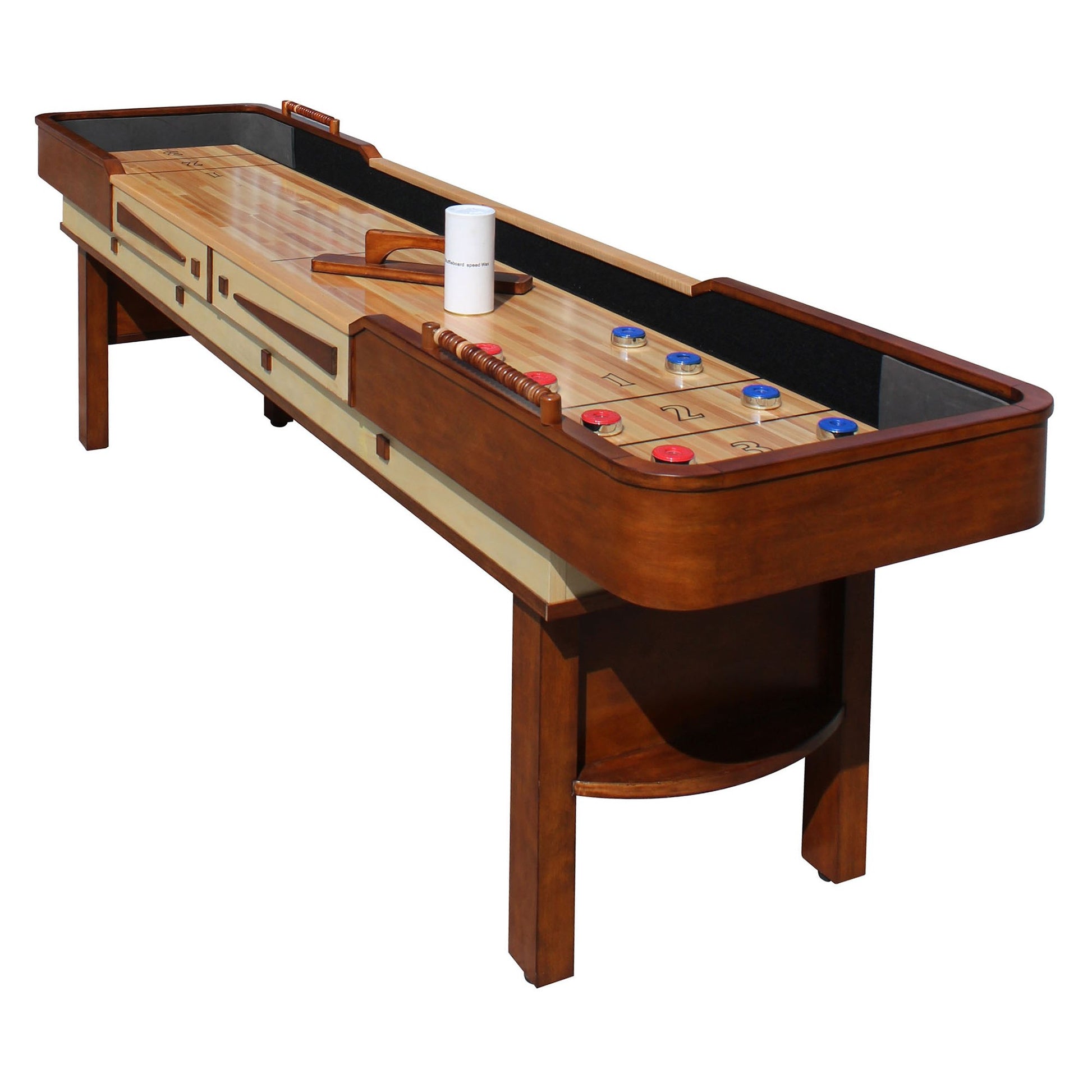 Hathaway Merlot 12ft Shuffleboard Table - Gaming Blaze