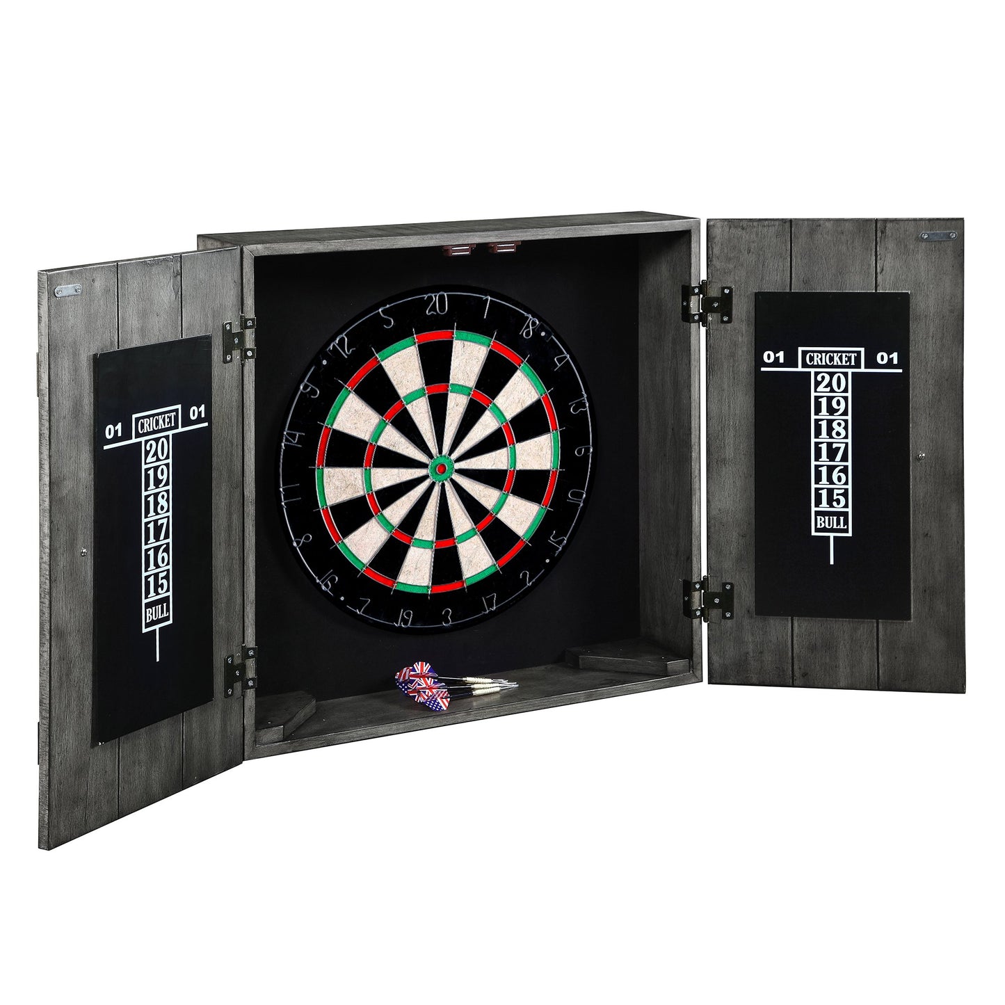 Hathaway Drifter Solid Wood Dartboard Cabinet - Gaming Blaze