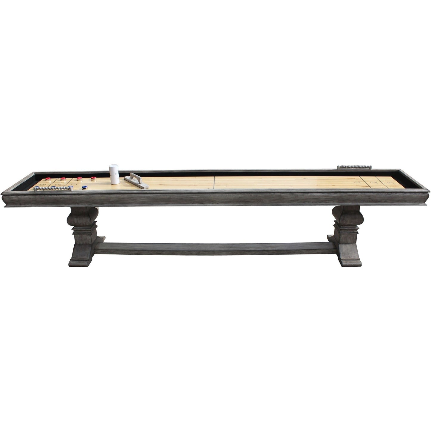 Hathaway Montecito Driftwood 12ft Shuffleboard Table - Gaming Blaze