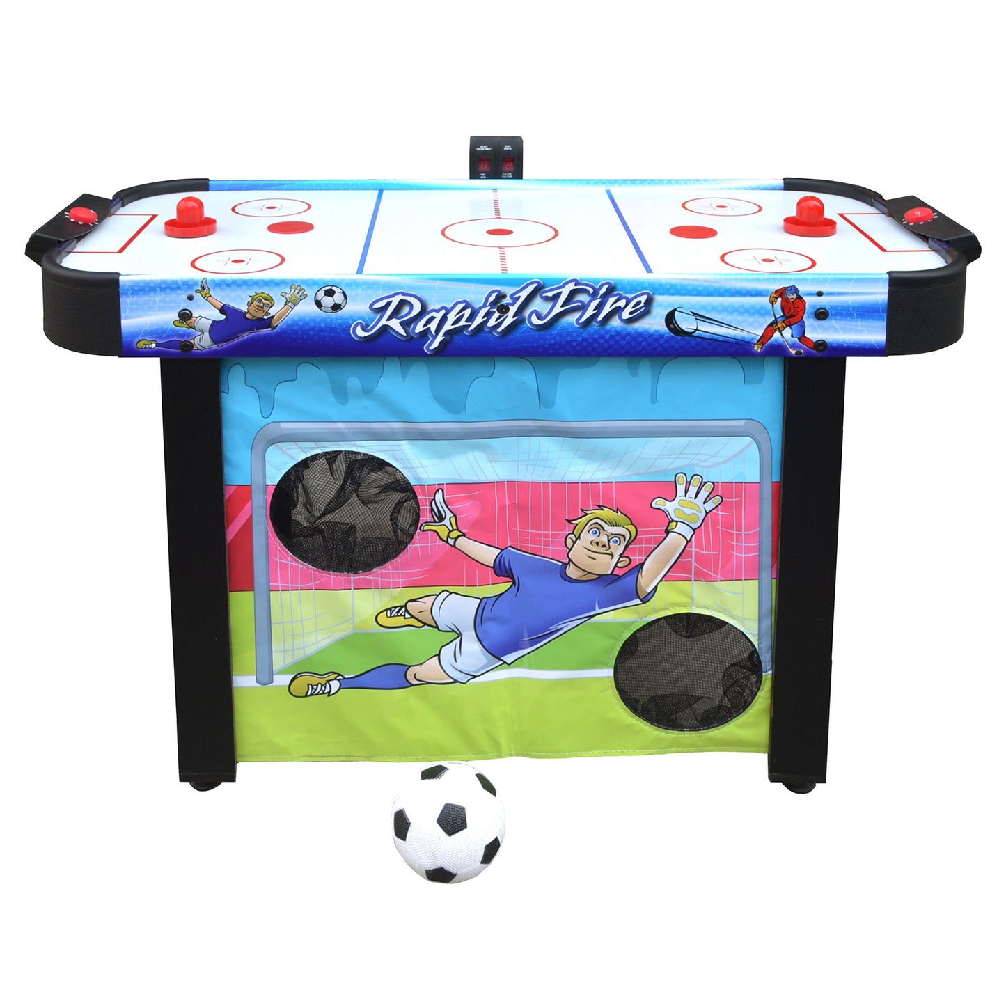 Hathaway Rapid Fire 3 in 1 Air Hockey Multi Game Table - Gaming Blaze