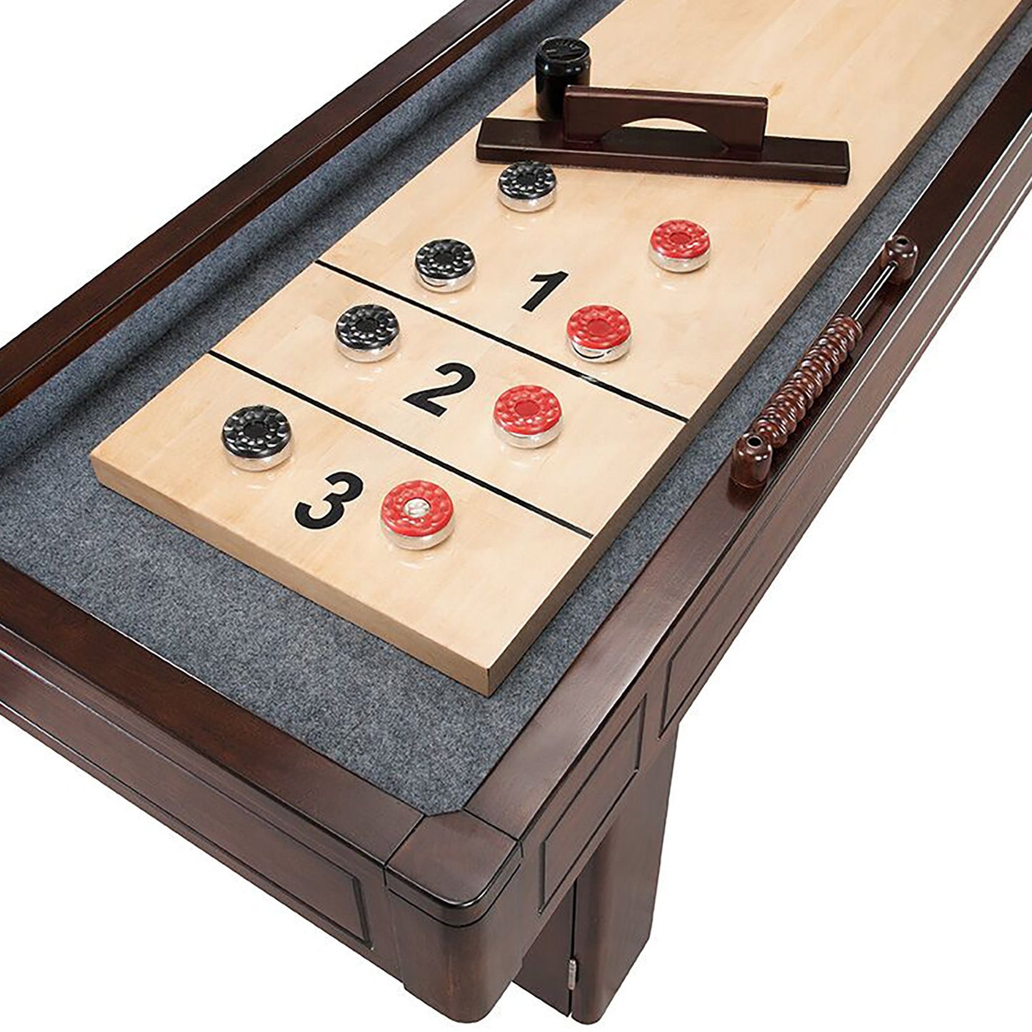 Hathaway Austin Mahogany 9ft Shuffleboard Table - Gaming Blaze