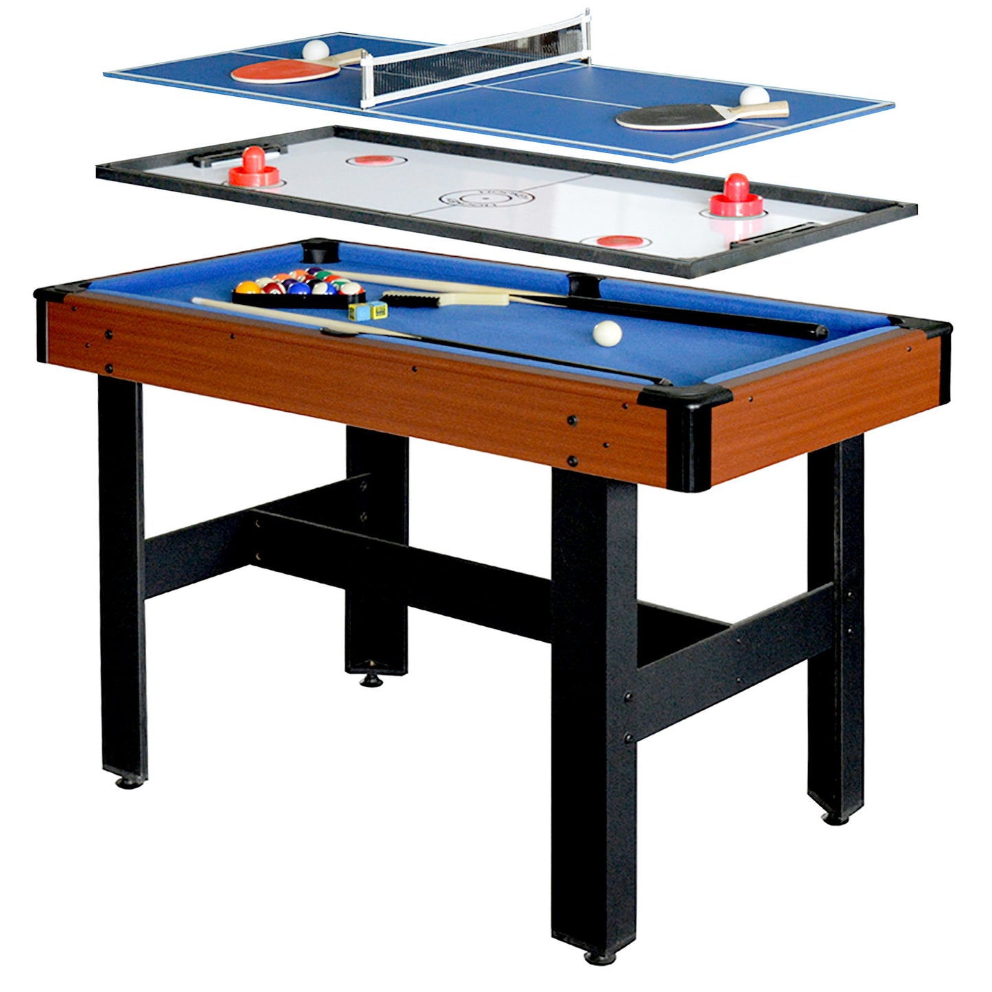 Hathaway Triad 3 in 1 Multi Game Table 48" - Gaming Blaze