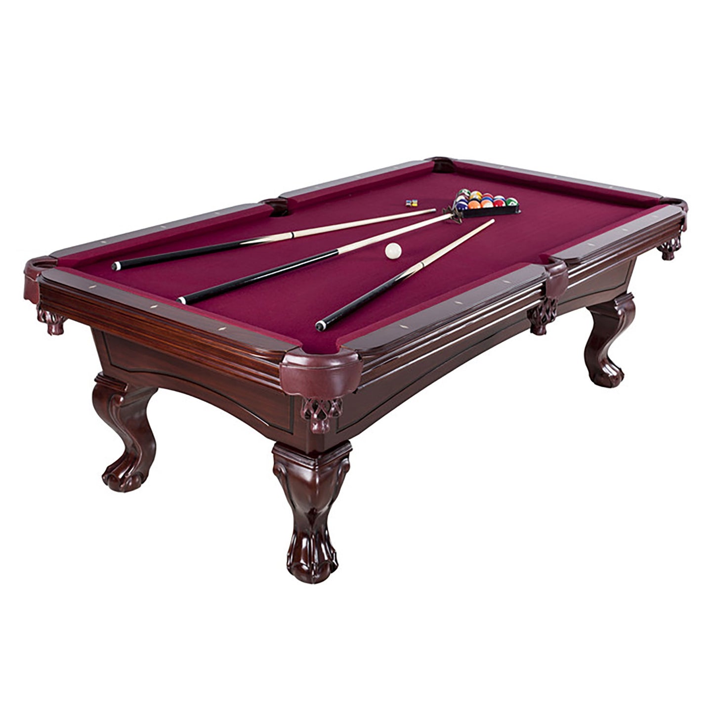 Hathaway Augusta Mahogany 8ft Non Slate Pool Table - Gaming Blaze