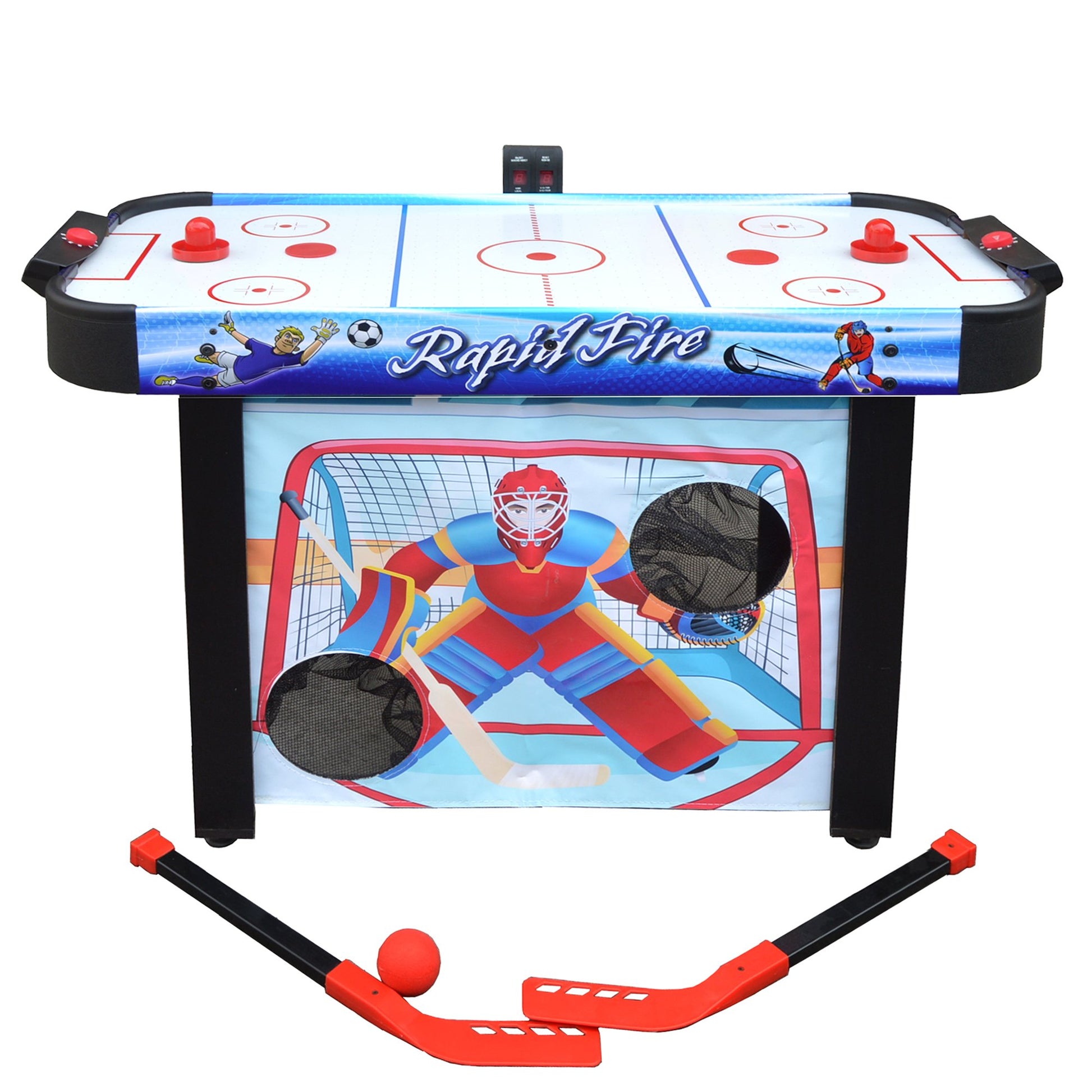 Hathaway Rapid Fire 3 in 1 Air Hockey Multi Game Table - Gaming Blaze
